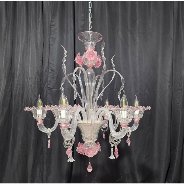 Vintage Murano Chandelier, 1980s For Sale - Image 17 of 17