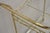 Vintage Mid Century Modern Gold Metal 2 Tier Rolling Bar Tea Cart Server For Sale In Philadelphia - Image 6 of 12