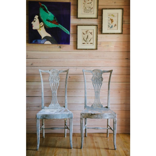 Vintage Straight Back Chairs A Pair Chairish