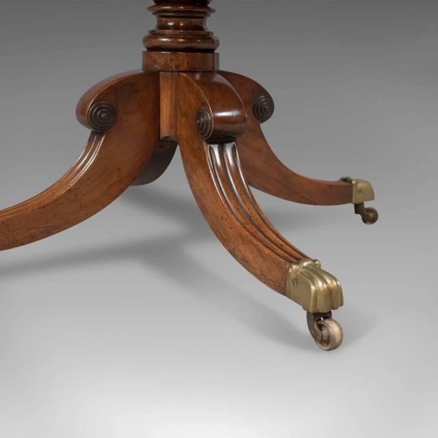 1820s Regency Flame Mahogany Pembroke Table For Sale - Image 9 of 11