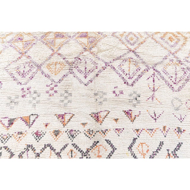 Mid-Century Modern Doris Leslie Blau Moroccan Vintage Rug – Intricate Tribal Geometry For Sale - Image 3 of 9