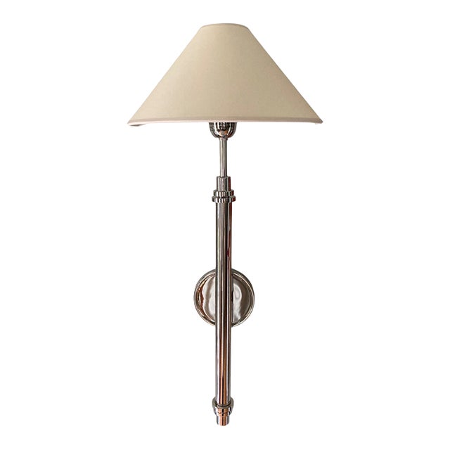 J. Randall Powers for Visual Comfort Signature Hargett Sconce in Polished Nickel Sp2504 Pn-Np For Sale