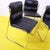 2000 - 2009 Chrome Metal Chairs with Black Faux Leather, Set of 4 For Sale - Image 5 of 11