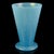 Beautiful antique Murano hand blown blue with slight iridescent surface Italian art glass flower vase with applied foot....
