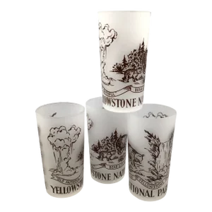Vintage Yellowstone National Park Tumblers - Set of 4