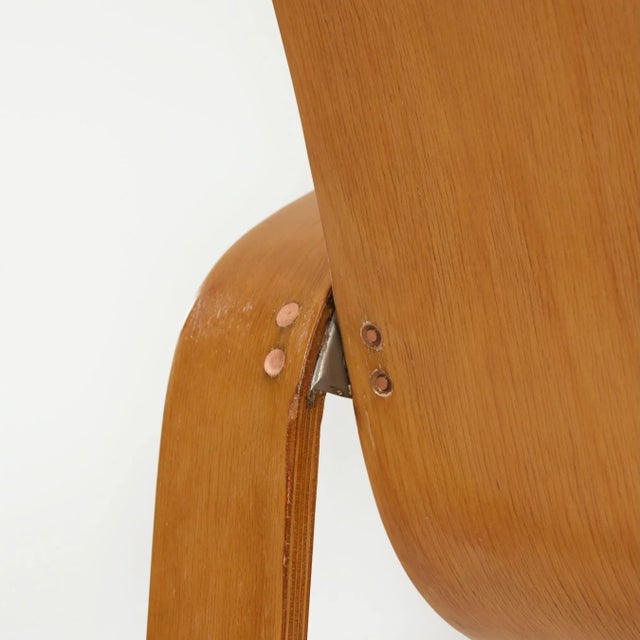 1940s LaWo 1 Armchair in Oak by Han Pieck for LAWO Ommen, 1946 For Sale - Image 5 of 10