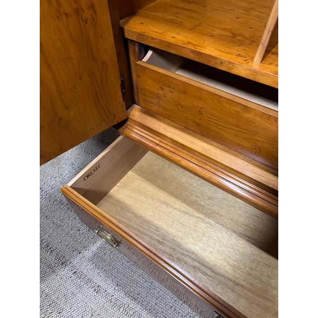 Late 20th Century Yew Wood Armoire From the Yorkshire Collection by Drexel Heritage For Sale In New York - Image 6 of 11