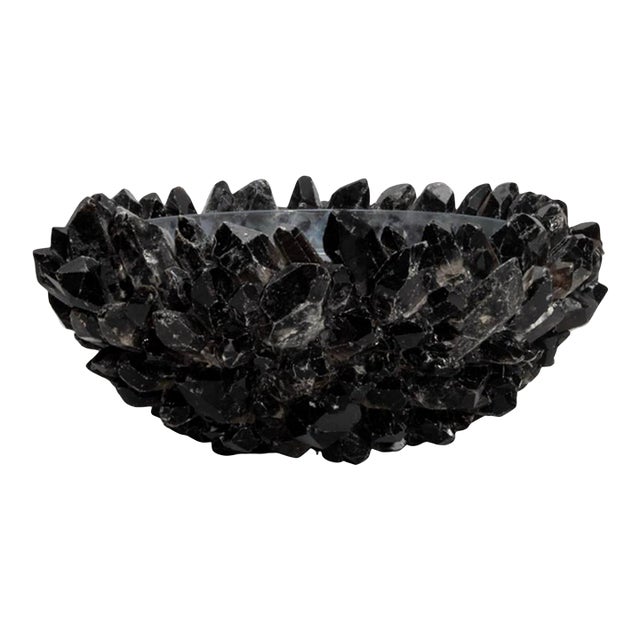 Kathryn McCoy Black Quartz Large Bowl For Sale