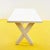 Vintage White Table in Wood For Sale - Image 4 of 5