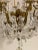 1900 - 1909 1900s Gilt Bronze Chandelier With Rock Crystals For Sale - Image 5 of 8