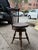Brown Antique Chas. Parker Adjustable Piano Chair With Glass Ball Claw Feet For Sale - Image 8 of 8