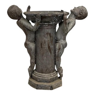 Bronze Vintage Bird Bath After Edith Barretto Stevens For Sale