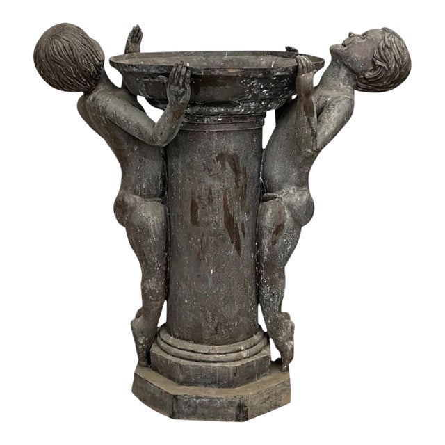 Bronze Vintage Bird Bath After Edith Barretto Stevens For Sale