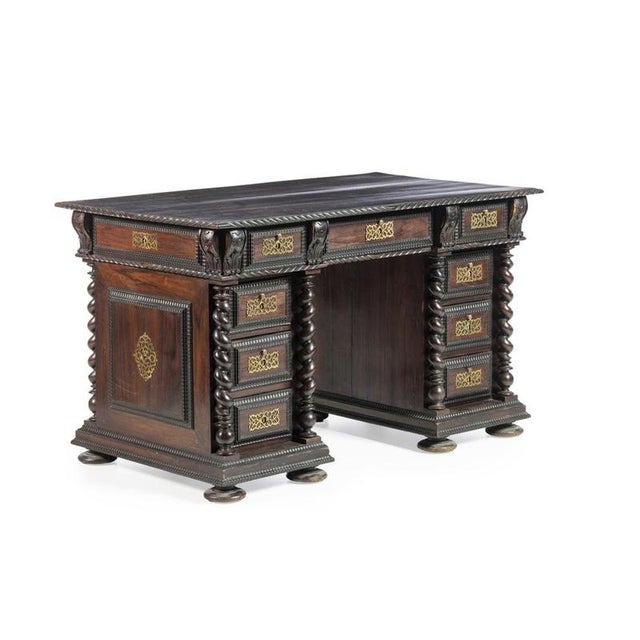19th Century Mahogany Desk For Sale - Image 6 of 6