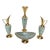 Collection of Four Vintage Dutch Delftware Porcelain and Brass Vessels and Ewers For Sale