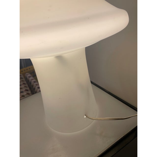 Spaceship Scandinavian Hand Blown Glass Table Lamp | 1960s Table Lamp | Vintage Lighting For Sale - Image 9 of 10