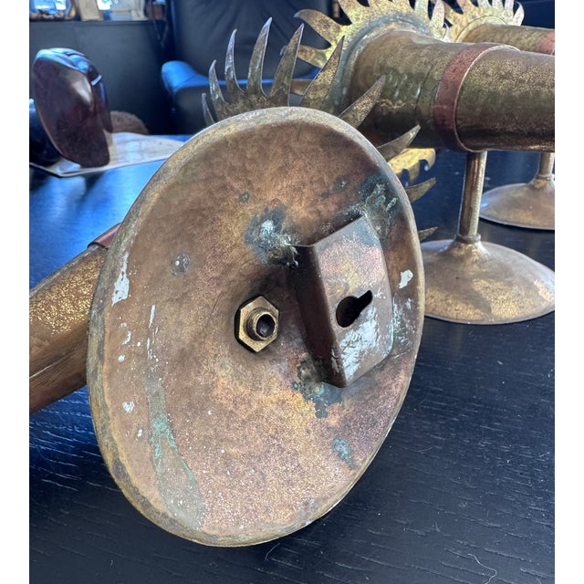 Art Deco Neoclassical Wall Lights, 1940s, Set of 3 For Sale - Image 4 of 5