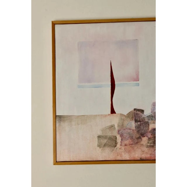 Bengt Andersson, Abstract Composition with Geometric Elements, 1999, Oil on Canvas For Sale - Image 10 of 11