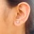 This is part of Chairish’s Fine Jewelry assortment. Natural Three Diamond Pushback Stud Earrings in 18K Gold to make a...