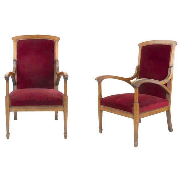 Mid-Century Armchairs, Italy, Mid-20th Century, Set of 2 For Sale - Image 5 of 5