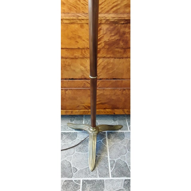 Vintage Walnut Floor Lamp, 1960s, in Very Good conditions. Designed 1960 to 1969 European Plug (up to 250V).The wiring of...