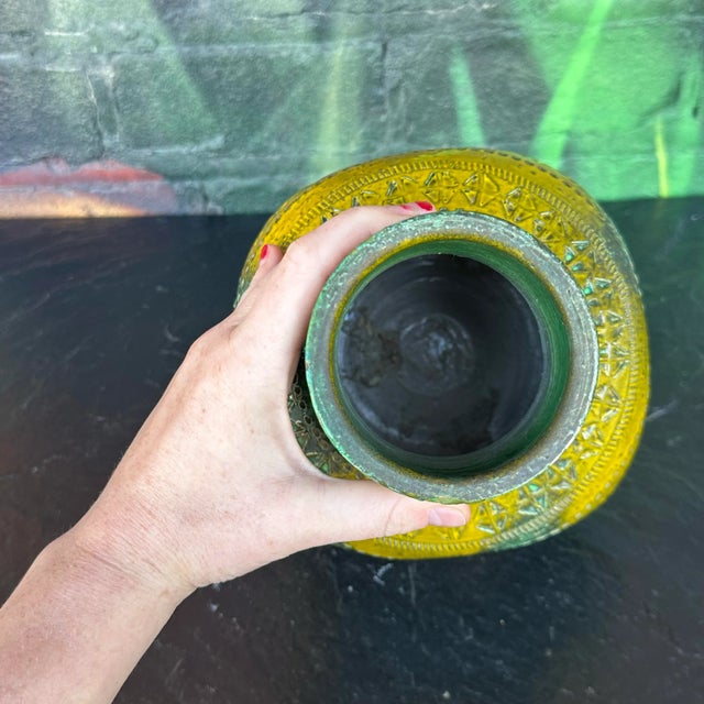 Mid 20th Century Raymor Bitossi Ceramic Midcentury Modern Vase For Sale - Image 10 of 11