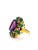 Bochic “Capri” Vintage Amethyst, Sapphire & Green Onyx — 18K Gold & Silver For Sale In New York - Image 6 of 13