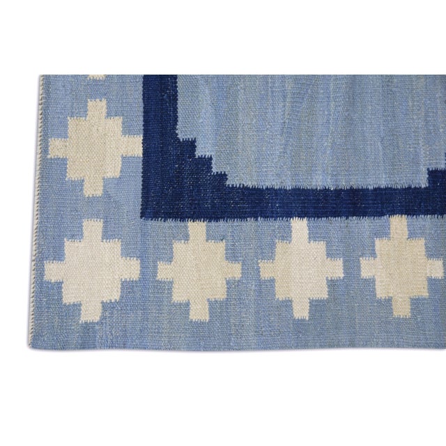 Early 21st Century Modern Handmade Kilim Rug 9'x11'11" For Sale - Image 5 of 7
