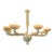 Modern 12 Arm Ivory Murano Glass Chandelier For Sale