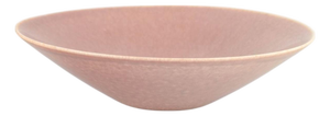 Low Matte Pink Glazed Ceramic Bowl attributed to Drejangruppen, Sweden, 1970s