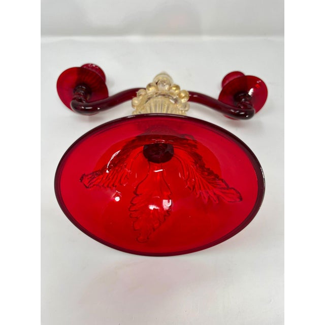 1960s Vintage Murano Glass Candelabras For Sale - Image 5 of 12