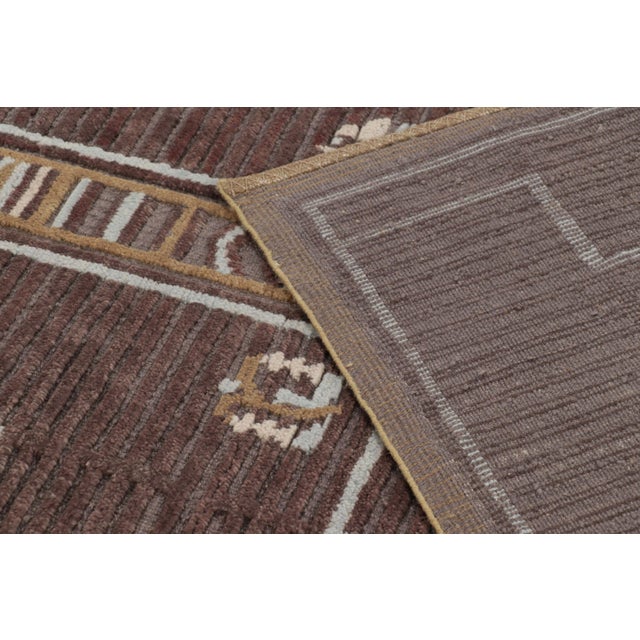 Textile Contemporary French Art Deco Style Geometric Wool Rug by Rug & Kilim, India For Sale - Image 7 of 9