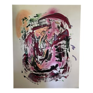 Original Matte Acrylic on Canvas 48" X 60" For Sale