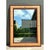 Late 20th Century Vintage Seagrass Studded Wood Floor Mirror For Sale - Image 5 of 15