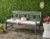 Elise 3 Seat Bench in Ash Grey & Beige For Sale In Philadelphia - Image 6 of 6