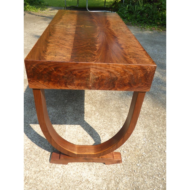 Contemporary Walnut Desk / Flamboyant / Spectacular For Sale - Image 3 of 7