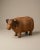 Rustic Vintage Woven Rattan Buffalo Figurine For Sale - Image 3 of 3