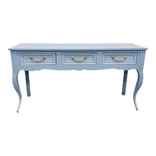 1950s Blue Console Table For Sale