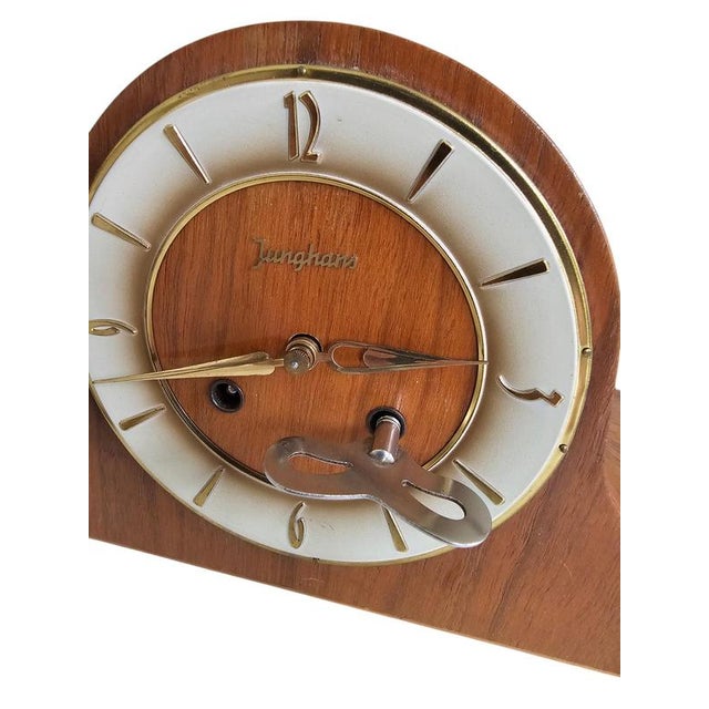 Mantelpiece with Clock from Junghans, 1930s For Sale - Image 5 of 16