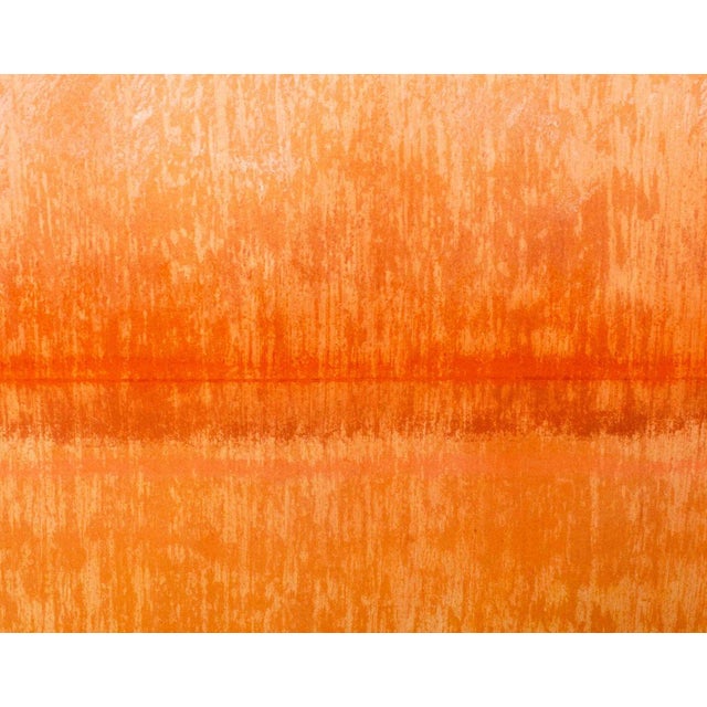 Phyllis Peckar "Orange Study" Acrylic on Paper For Sale - Image 4 of 8