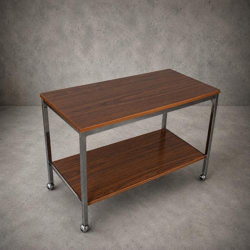 Mid-Century Walnut and Chrome Drinks Trolley, 1960s For Sale - Image 11 of 11
