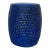 Made Goods Modern Royal Blue Ceramic Rope Adrian Garden Stool For Sale