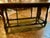 Early 20th Century Vintage Colonial Revival Solid Oak Drop-Leaf Sofa Table For Sale - Image 5 of 6