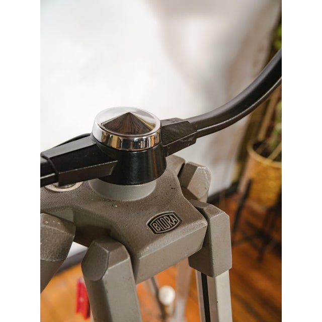 Vintage Industrial Black Hospital Operating Lamp on Bilora Tripod, 1980s For Sale - Image 11 of 18