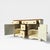 Vintage Painted Wood Sideboard With Paneled Doors For Sale - Image 11 of 18