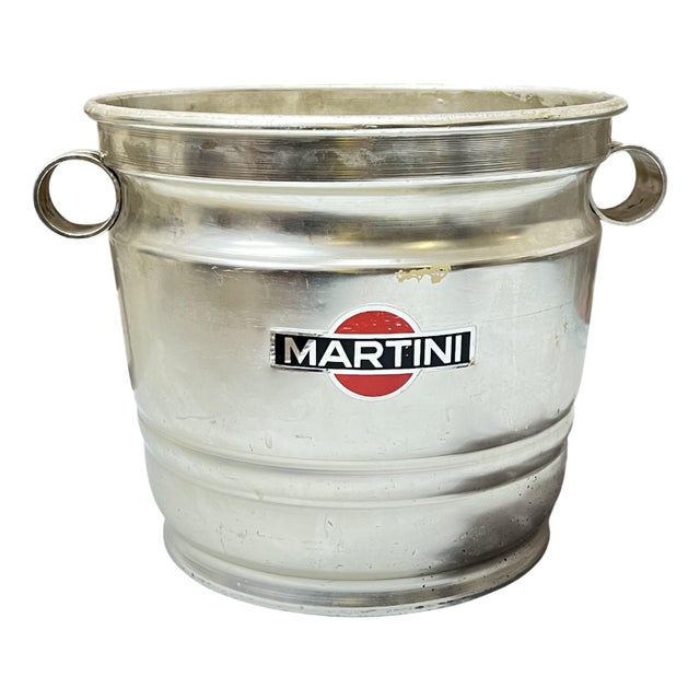 Vintage Italian Martini Ice Bucket, 1960s For Sale