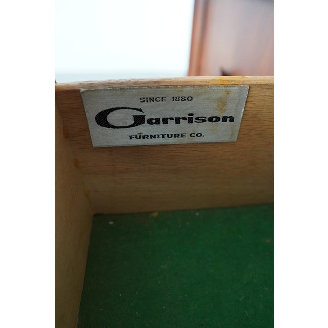 Brown Vintage Garrison Furniture MCM China Cabinet For Sale - Image 8 of 17