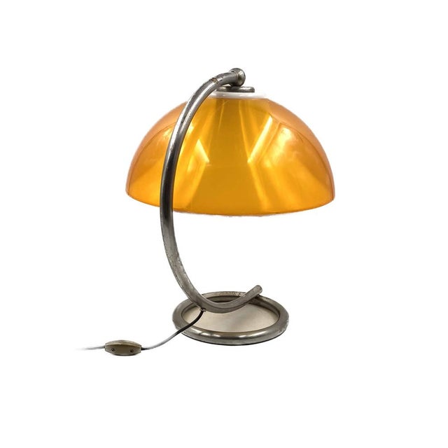 Space Age Yellow Table Lamp, France, 1960s For Sale - Image 10 of 18