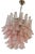 Pink Murano Glass Chandelier in the style of Mazzega For Sale