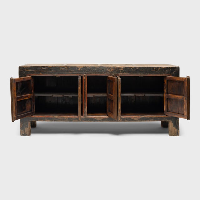 Chinese Chinese Red Door Coffer, C. 1900 For Sale - Image 3 of 7